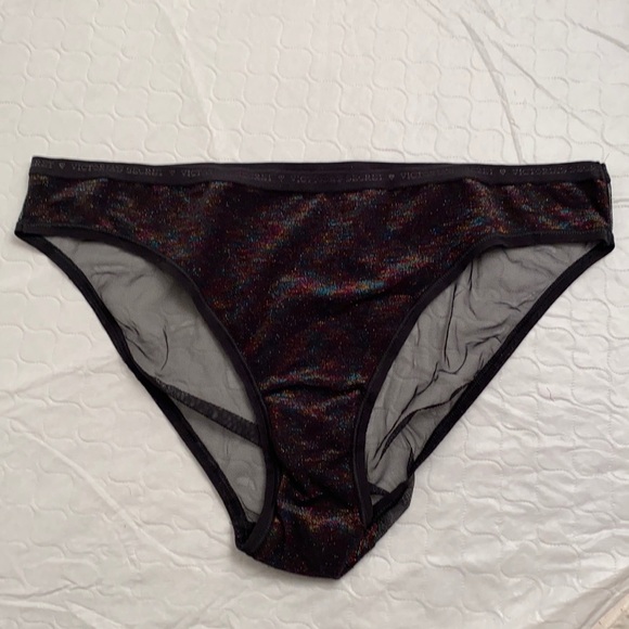 Victoria’s Secret iridescent black bikini panty L - Picture 5 of 11